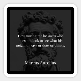 Marcus Aurelius's Temporal Wealth Sticker